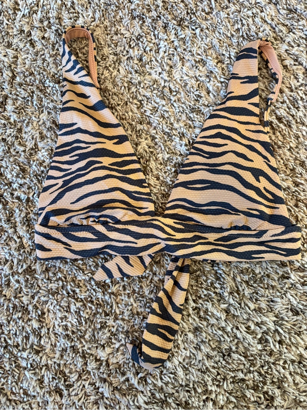 Aerie Striped Triangle Bikini Top - small